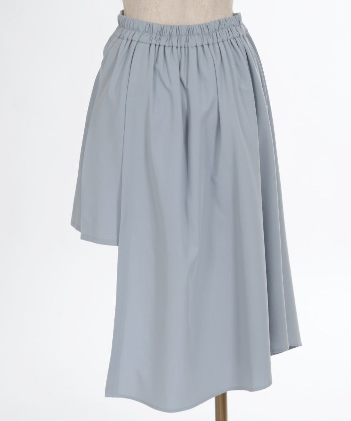 Wrap Design Pleated Skirt