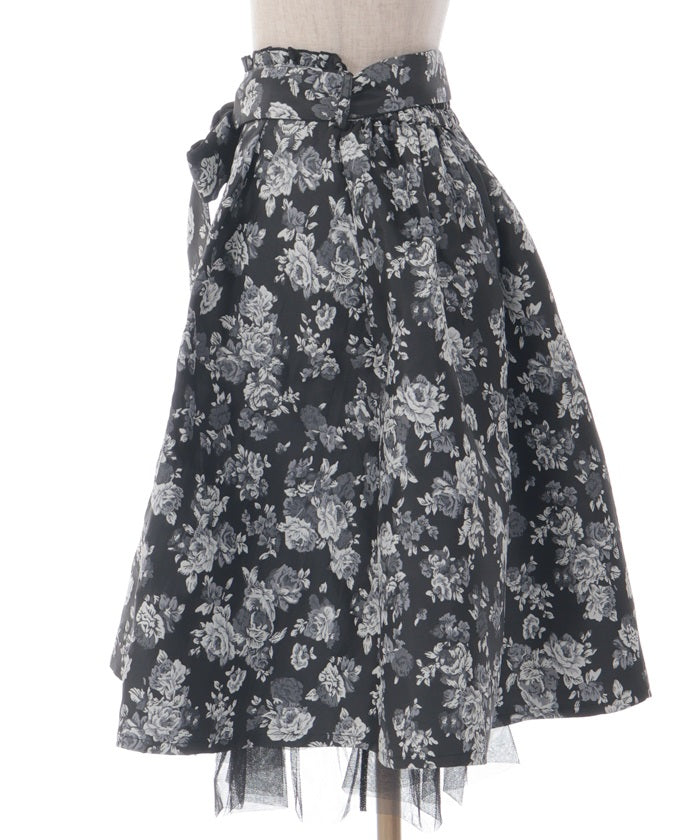 Skirt with Jacquard Ribbon