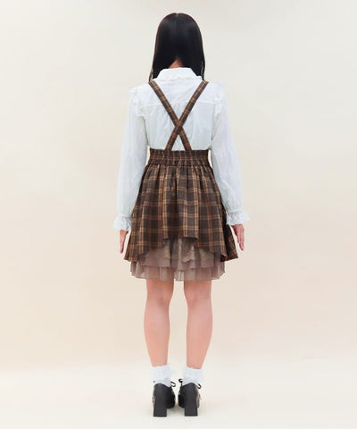 Back Frill Skirt with Suspenders