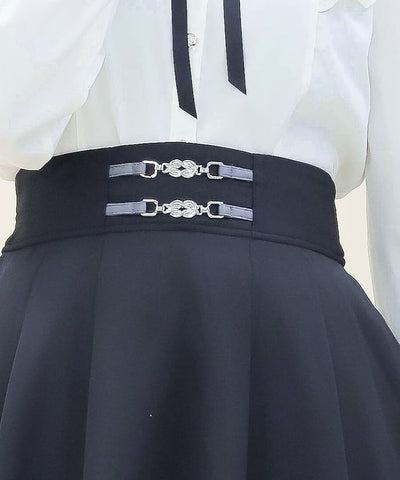 Back Frill Skirt with Suspenders