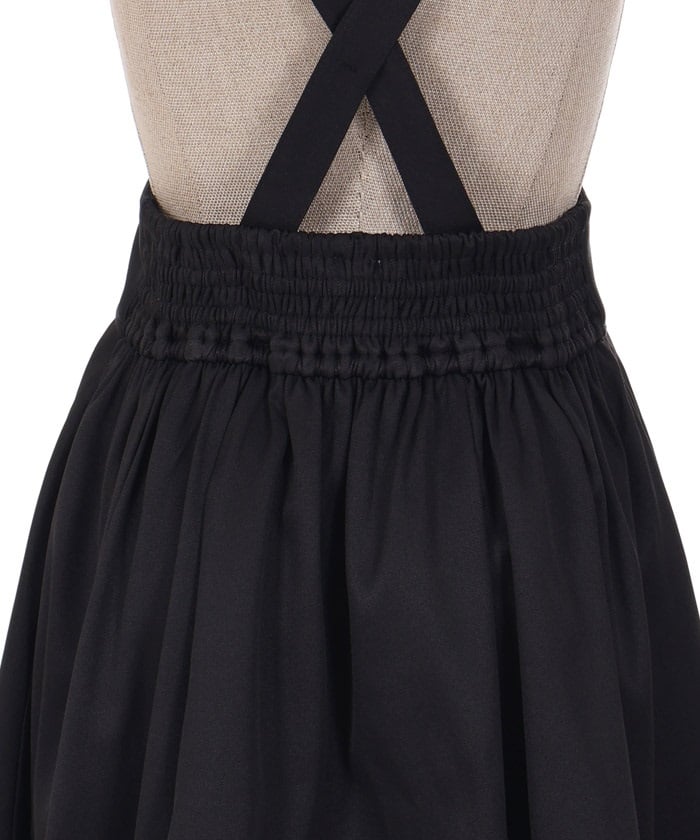 Back Frill Skirt with Suspenders