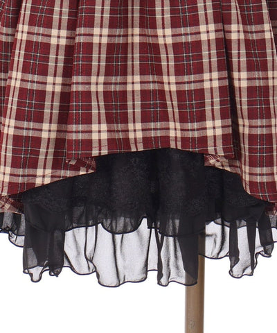 Back Frill Skirt with Suspenders