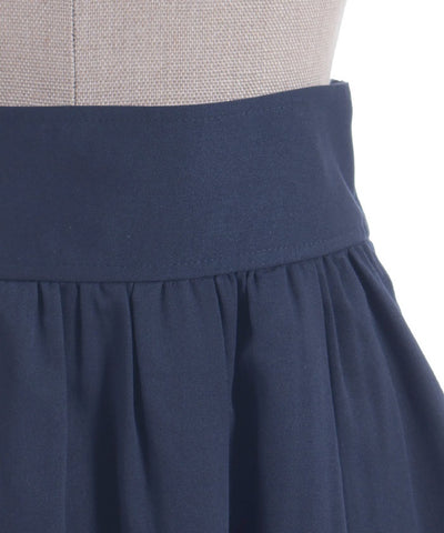 Bicolor Frill Midi Skirt