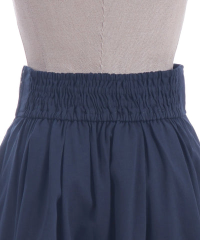 Bicolor Frill Midi Skirt