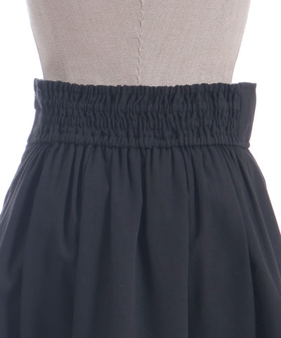 Bicolor Frill Midi Skirt