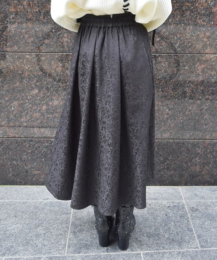 Irregular Hem Pleated Wrap Skirt