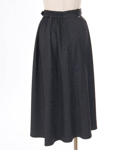 Irregular Hem Pleated Wrap Skirt