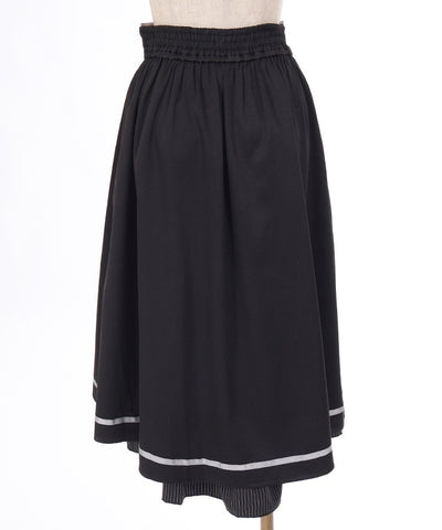 Skirt with Chain Zipper