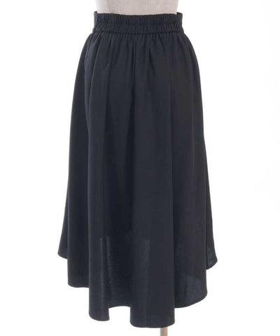 Irregular Hem Skirt with Zipper