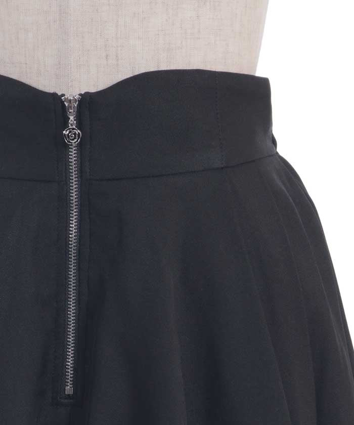 Irregular Hem Skirt with Zipper