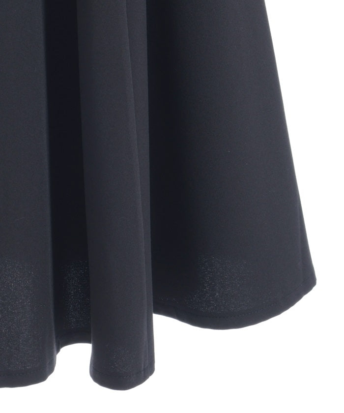 Frill High-Waisted Skirt with Suspenders