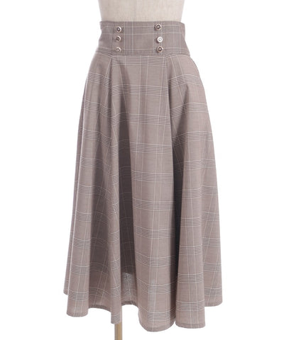 Frill High-Waisted Skirt with Suspenders