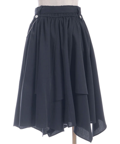 Volume & Asymmetric Hem Skirt