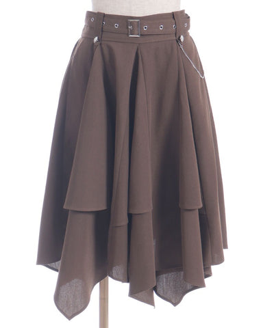 Volume & Asymmetric Hem Skirt
