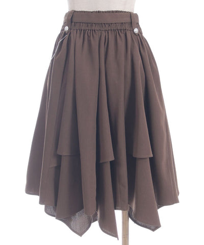 Volume & Asymmetric Hem Skirt