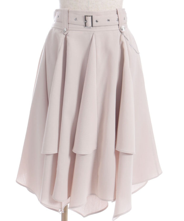 Volume & Asymmetric Hem Skirt