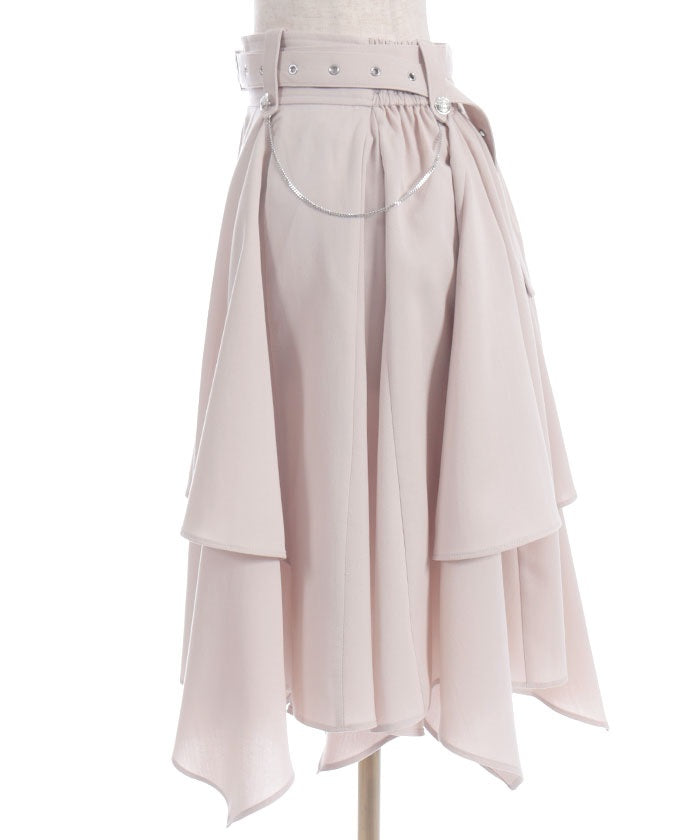 Volume & Asymmetric Hem Skirt