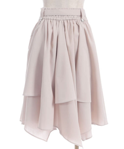 Volume & Asymmetric Hem Skirt