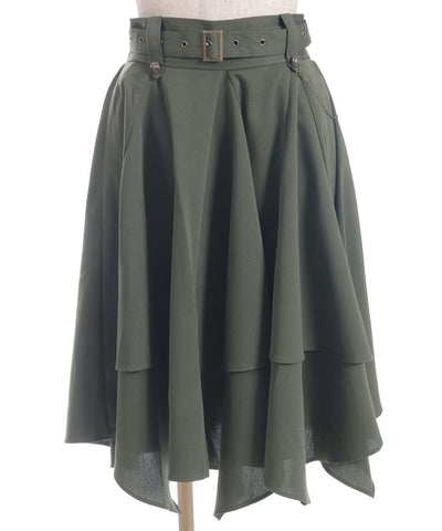 Volume & Asymmetric Hem Skirt