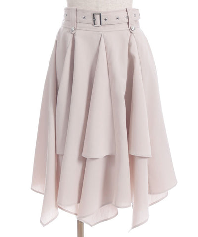 Volume & Asymmetric Hem Skirt