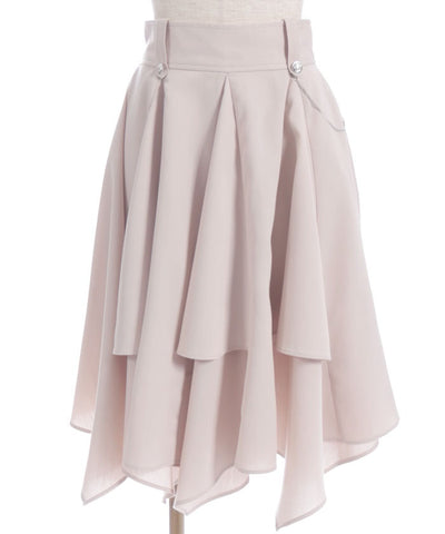 Volume & Asymmetric Hem Skirt