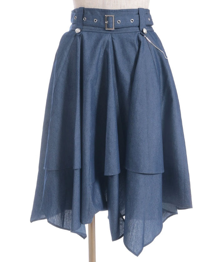 Volume & Asymmetric Hem Skirt