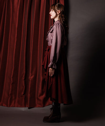 Bicolor Lace Frill Skirt