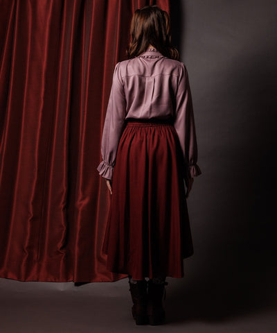 Bicolor Lace Frill Skirt