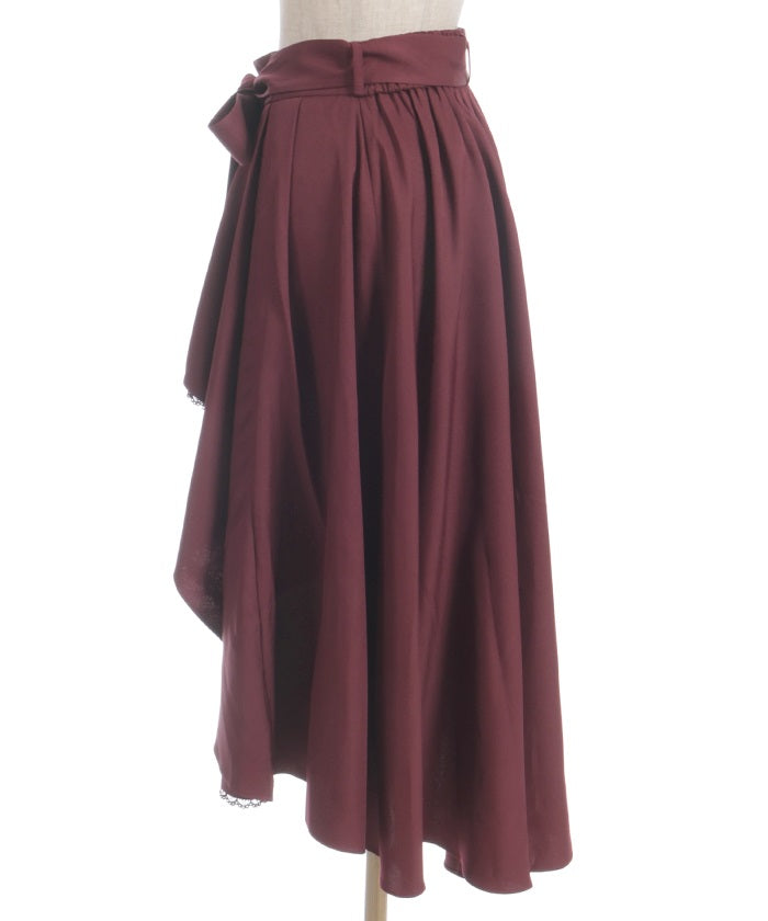 Bicolor Lace Frill Skirt