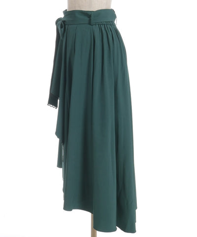 Bicolor Lace Frill Skirt