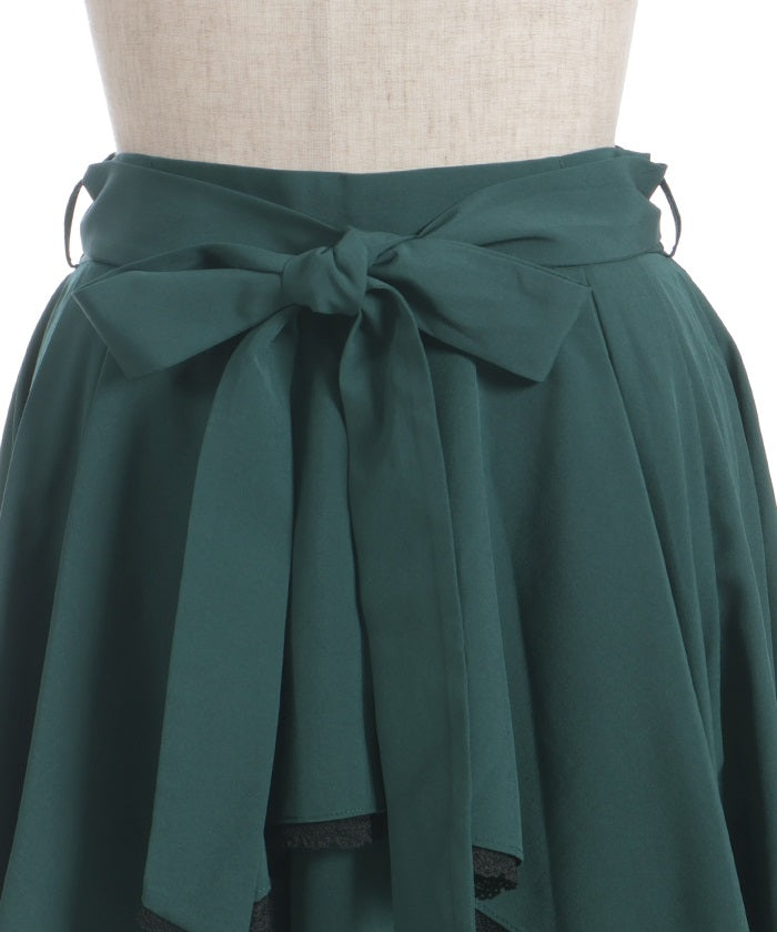 Bicolor Lace Frill Skirt