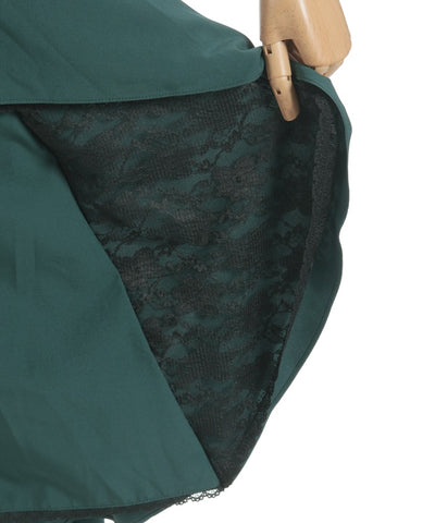 Bicolor Lace Frill Skirt