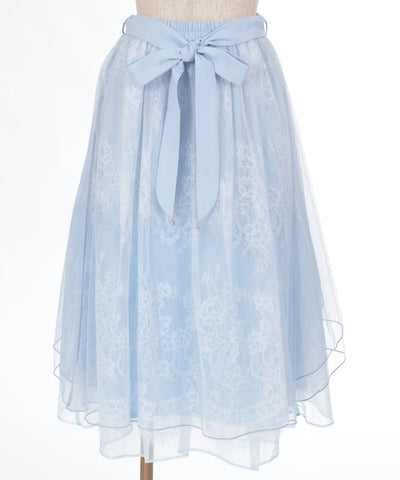 Back Frill Tulle Skirt