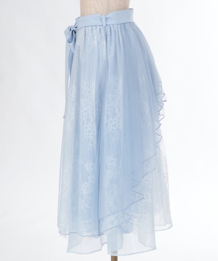 Back Frill Tulle Skirt