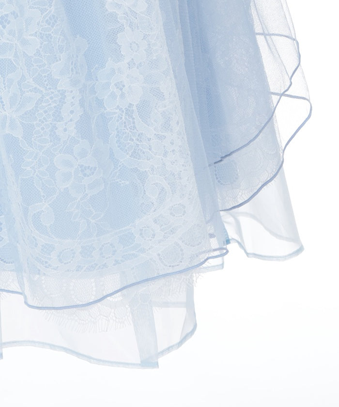 Back Frill Tulle Skirt