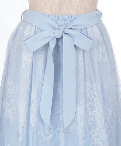 Back Frill Tulle Skirt