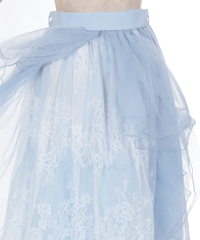 Back Frill Tulle Skirt