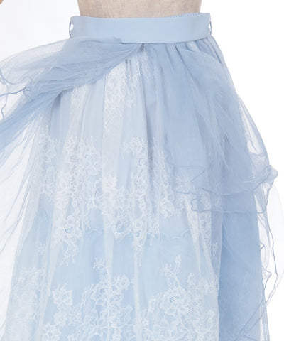 Back Frill Tulle Skirt