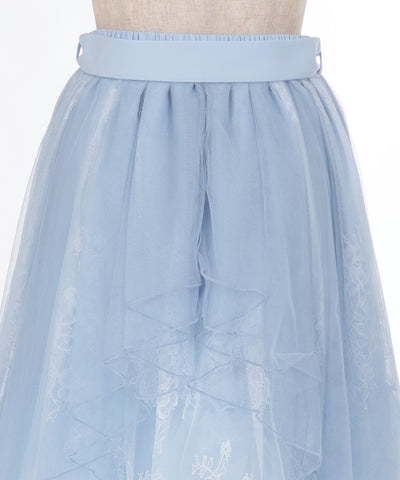 Back Frill Tulle Skirt