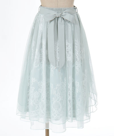 Back Frill Tulle Skirt