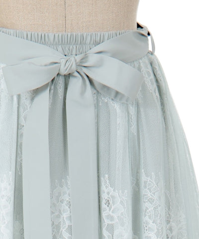 Back Frill Tulle Skirt