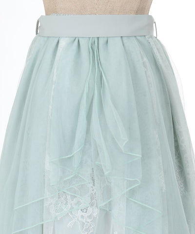 Back Frill Tulle Skirt