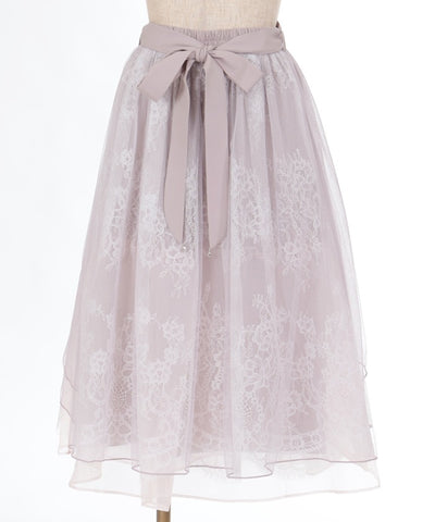 Back Frill Tulle Skirt