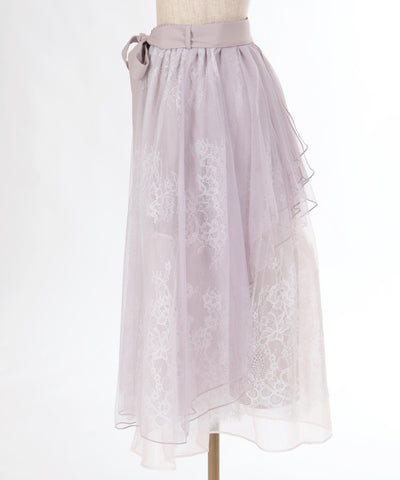 Back Frill Tulle Skirt