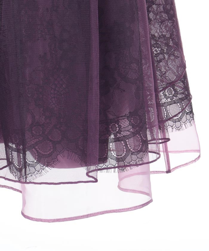 Back Frill Tulle Skirt