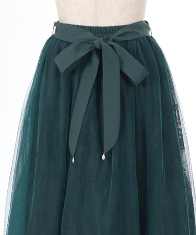 Back Frill Tulle Skirt