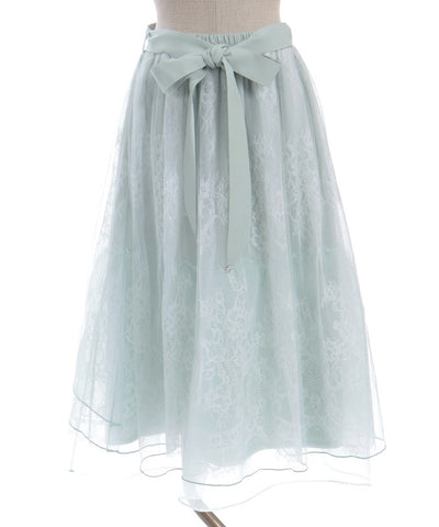 Back Frill Tulle Skirt