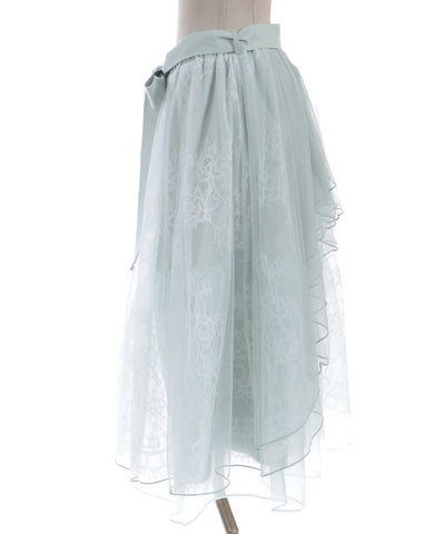 Back Frill Tulle Skirt