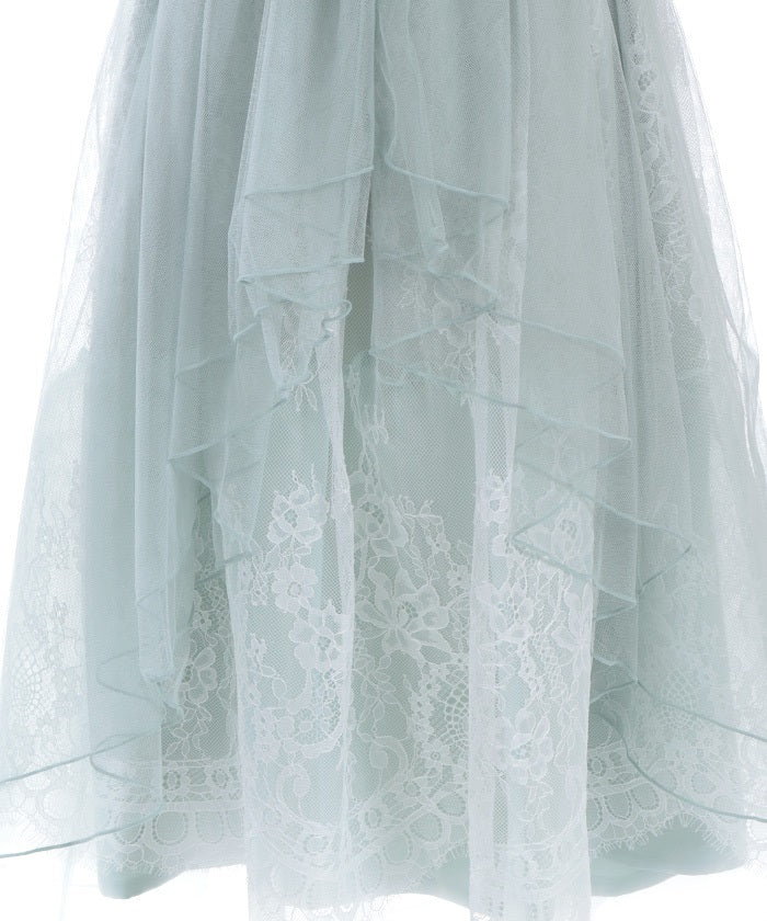 Back Frill Tulle Skirt