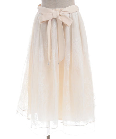 Back Frill Tulle Skirt